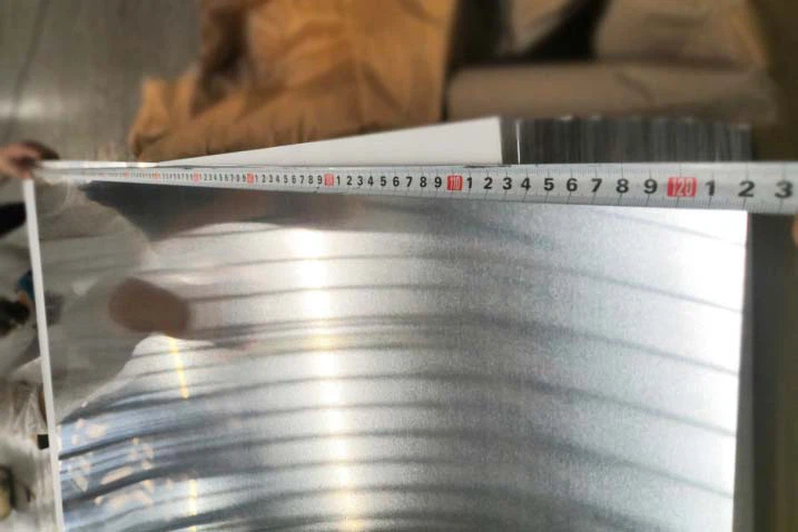 Aluminum sheet width measurement Aluminum sheet width measurement