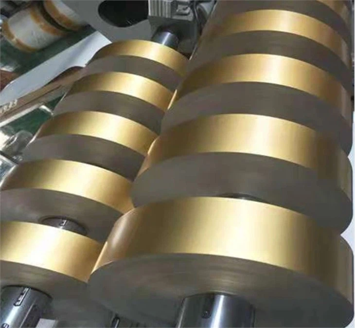 Golden cigarette aluminum foil